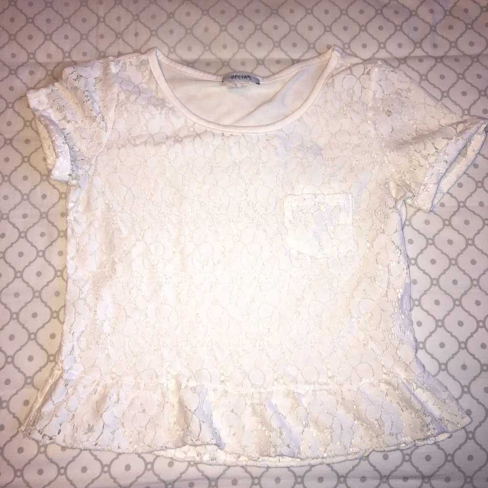 White Lace crop-top